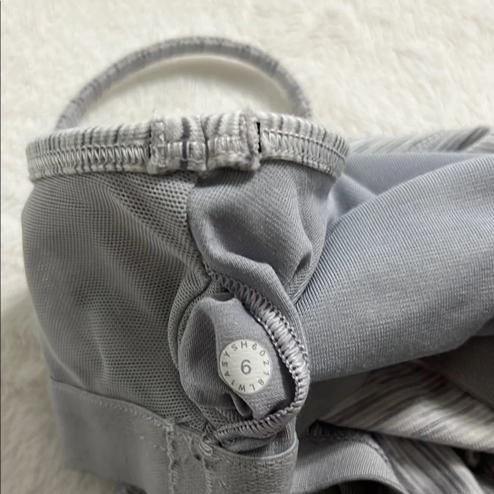 lululemon athletica Gray Striped Tank Top